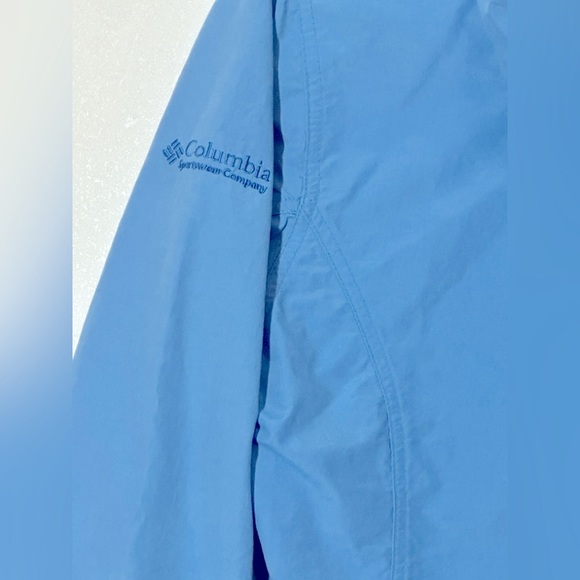 Columbia Light Blue Hooded Full Zip Jacket Size Small Casual Hiking Casual - Picture 6 of 10